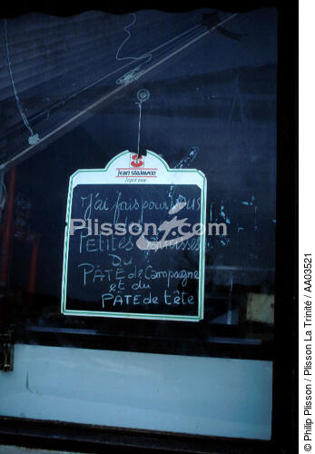 Batz. - © Philip Plisson / Plisson La Trinité / AA03521 - Photo Galleries - Sign