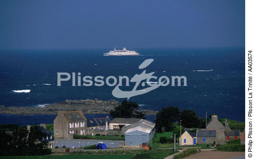 Ile de Batz. - © Philip Plisson / Plisson La Trinité / AA03574 - Photo Galleries - Ferry boat