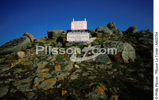 Enseigne sur les Sept Iles - © Philip Plisson / Plisson La Trinité / AA03764 - Photo Galleries - Island [22]