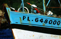 Avant d'un bateau de pêche. © Philip Plisson / Plisson La Trinité / AA03656 - Nos reportages photos - Pêche
