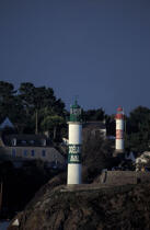 Feux du port de Doëlan. © Philip Plisson / Plisson La Trinité / AA03826 - Photo Galleries - Lighthouse [29]