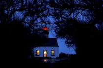 Phare de la Pointe des Chats, la nuit. © Guillaume Plisson / Plisson La Trinité / AA03839 - Nos reportages photos - Nuit