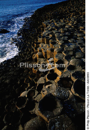 Irlande du nord : La Chaussé des Géants - © Philip Plisson / Plisson La Trinité / AA03893 - Photo Galleries - Rock