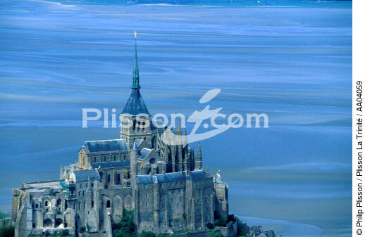 Mont-St-Michel. - © Philip Plisson / Plisson La Trinité / AA04059 - Nos reportages photos - Ville [50]