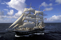 Le Belem. © Philip Plisson / Plisson La Trinité / AA04281 - Photo Galleries - Three-masted ship
