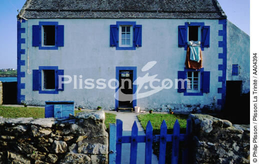Maison à Ouessant. - © Philip Plisson / Plisson La Trinité / AA04394 - Nos reportages photos - Muret