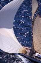 Voilier traditionnel sous spi. © Guillaume Plisson / Plisson La Trinité / AA04398 - Photo Galleries - Yachting