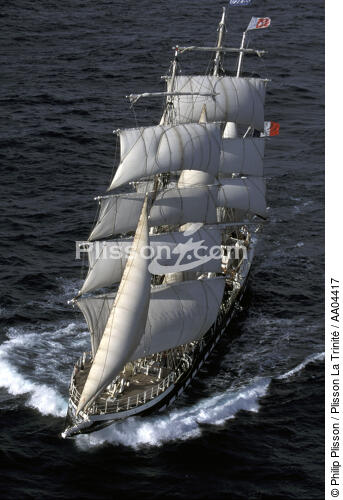 Le Belem, un trois mâts barque - © Philip Plisson / Plisson La Trinité / AA04417 - Photo Galleries - Three-masted ship