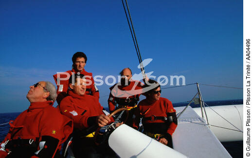 Alain Thébault et son équipe, en 1997. - © Guillaume Plisson / Plisson La Trinité / AA04496 - Photo Galleries - Crew member