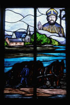 Vitrail de la chapelle de St Cado. © Philip Plisson / Plisson La Trinité / AA04523 - Nos reportages photos - Détails