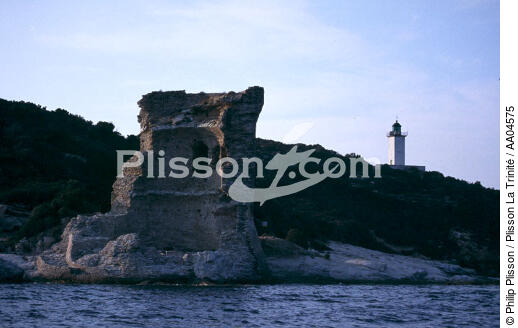 Le phare de Mortella. - © Philip Plisson / Plisson La Trinité / AA04575 - Photo Galleries - Tower