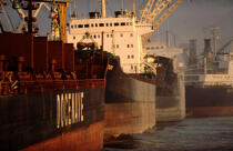 Cargo au port. © Philip Plisson / Plisson La Trinité / AA04511 - Photo Galleries - Port