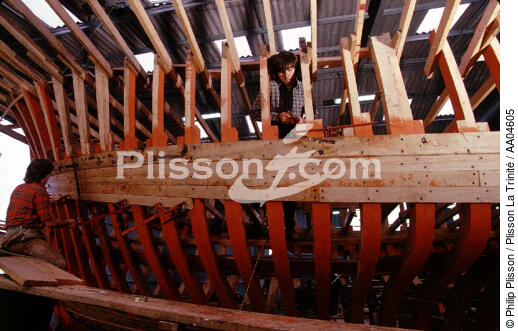 Chantier du Guip. - © Philip Plisson / Plisson La Trinité / AA04605 - Photo Galleries - Boat and shipbuilding