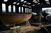 Guip yard. © Philip Plisson / Plisson La Trinité / AA04606 - Photo Galleries - Boat and shipbuilding