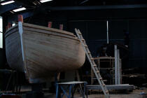 Bateau en construction au chantier du Guip. © Philip Plisson / Plisson La Trinité / AA04607 - Photo Galleries - Boat and shipbuilding