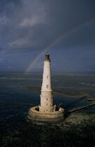 Cordouan sous un arc en ciel. © Philip Plisson / Plisson La Trinité / AA04477 - Photo Galleries - Lighthouse [33]