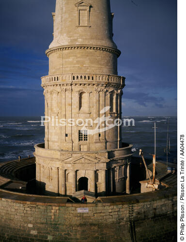 Gros plan du phare de Cordouan. - © Philip Plisson / Plisson La Trinité / AA04478 - Nos reportages photos - Gironde