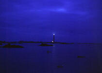 Phare de l'Ile Vierge, la nuit. © Philip Plisson / Plisson La Trinité / AA04486 - Nos reportages photos - Ile Vierge [L']