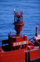 Bateau phare le Sevenstones. © Philip Plisson / Plisson La Trinité / AA04698 - Nos reportages photos - Région (GB)