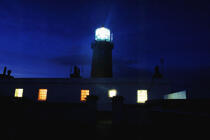 La nuit, le phare de Slyne Head, Irlande. © Philip Plisson / Plisson La Trinité / AA04758 - Nos reportages photos - Slyne Head [phare de]