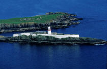Le phare de Rotten Island. © Philip Plisson / Plisson La Trinité / AA04860 - Nos reportages photos - Irlande