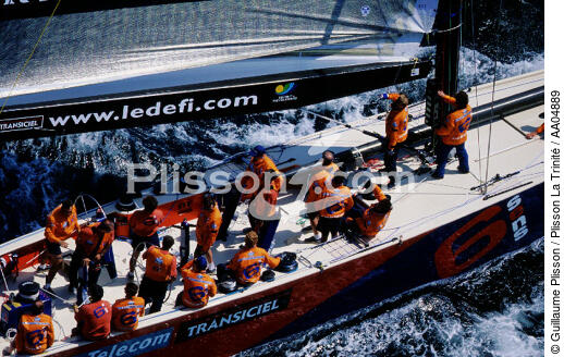 L'équipage du 6ème Sens. - © Guillaume Plisson / Plisson La Trinité / AA04889 - Nos reportages photos - America's Cup