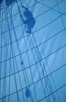 Ombre sur voile. © Philip Plisson / Plisson La Trinité / AA04936 - Photo Galleries - Traditional sailing