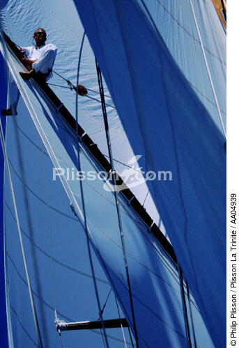 Equipier sur la mature. - © Philip Plisson / Plisson La Trinité / AA04939 - Photo Galleries - Tall ship / Sailing ship