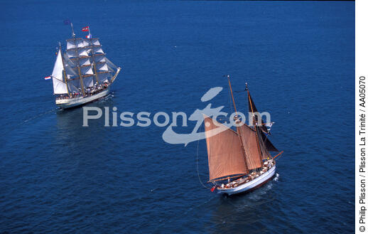 Le trois-mâts barque : Europa - © Philip Plisson / Plisson La Trinité / AA05070 - Nos reportages photos - Barque