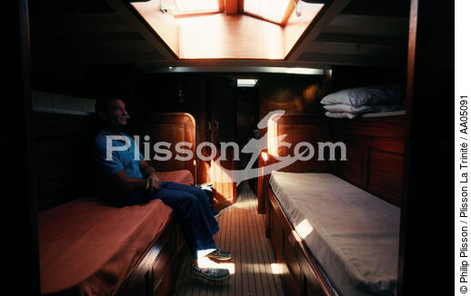 Interieur du Pen Duick. - © Philip Plisson / Plisson La Trinité / AA05091 - Nos reportages photos - Portrait
