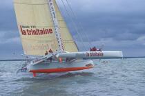 La Trinitaine pendant le Grand Prix de Royan. © Philip Plisson / Plisson La Trinité / AA05098 - Nos reportages photos - Charente Maritime