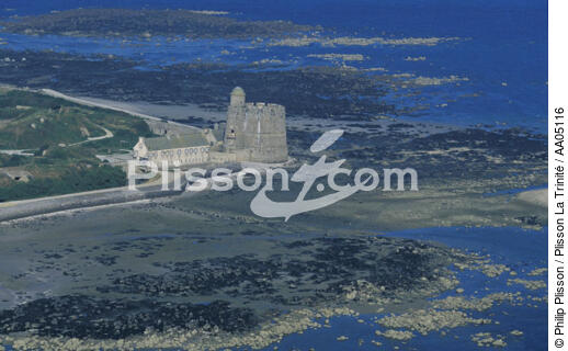 L'île de Tatihou. - © Philip Plisson / Plisson La Trinité / AA05116 - Nos reportages photos - Fort