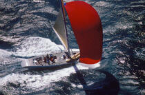 French Kiss in the Bay of Freemantle in 1986. © Philip Plisson / Plisson La Trinité / AA05138 - Photo Galleries - Sails