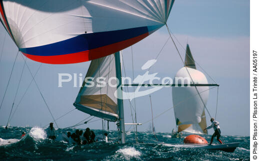 America's Cup 1987. - © Philip Plisson / Plisson La Trinité / AA05197 - Nos reportages photos - 12 M JI