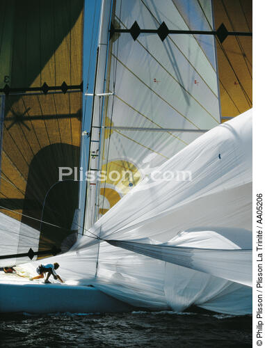 Affalage. - © Philip Plisson / Plisson La Trinité / AA05206 - Photo Galleries - Sails