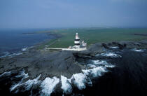 Le phare de Hook Point. © Philip Plisson / Plisson La Trinité / AA05262 - Nos reportages photos - Irlande