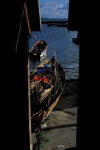 Village de pêcheur au Vauclin © Philip Plisson / Plisson La Trinité / AA05316 - Nos reportages photos - Bateau de pêche