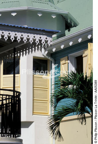 Maison coloniale à la Pointe du Bout. - © Philip Plisson / Plisson La Trinité / AA05389 - Photo Galleries - Roof