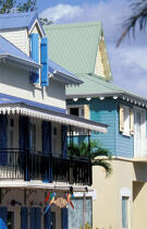Maisons coloniales à la Martinique. © Philip Plisson / Plisson La Trinité / AA05390 - Photo Galleries - Details