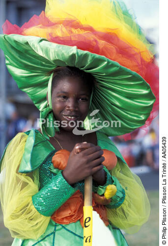 Femme costumée pour le carnaval de Fort-de-France [Martinique] - © Philip Plisson / Plisson La Trinité / AA05439 - Photo Galleries - Tradition
