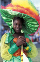 Femme costumée pour le carnaval de Fort-de-France [Martinique] © Philip Plisson / Plisson La Trinité / AA05439 - Nos reportages photos - Martinique [la]