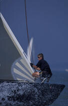 N°1 à la manoeuvre. © Philip Plisson / Plisson La Trinité / AA05467 - Photo Galleries - Traditional sailing