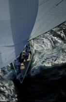Sous spi. © Philip Plisson / Plisson La Trinité / AA05511 - Nos reportages photos - Yachting