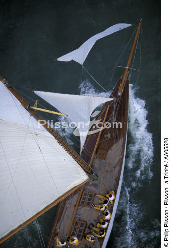 Voilier de tradition dans le Solent. - © Philip Plisson / Plisson La Trinité / AA05528 - Photo Galleries - Elements of boat