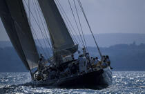 Le Class J : Velsheda © Philip Plisson / Plisson La Trinité / AA05533 - Nos reportages photos - Yachting