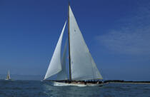 Class J dans le Solent. © Philip Plisson / Plisson La Trinité / AA05550 - Nos reportages photos - Yachting