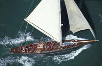 Le class J : Shamrock V. © Philip Plisson / Plisson La Trinité / AA05563 - Photo Galleries - Yachting