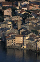 Maisons de Saint-Florent. © Philip Plisson / Plisson La Trinité / AA05644 - Photo Galleries - Aerial shot