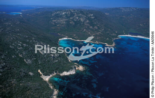 Paysage Corse . - © Philip Plisson / Plisson La Trinité / AA05646 - Nos reportages photos - Vue aérienne