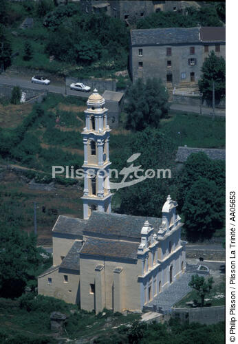Eglise en Corse . - © Philip Plisson / Plisson La Trinité / AA05653 - Photo Galleries - Tree